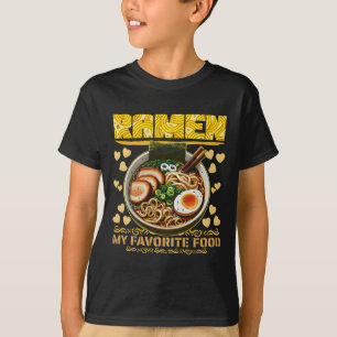 T-shirt ramen mon aliment préféré