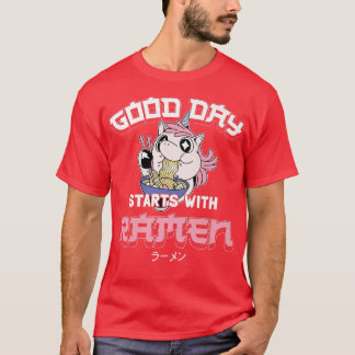 T-shirt Ramen Noodle Bowl Love Japonais Kawaii Unicorn Goo