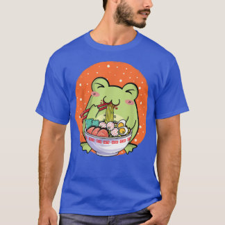 T-shirt Ramen Nouilles Enfants Ados Filles Cute Frog Ramen