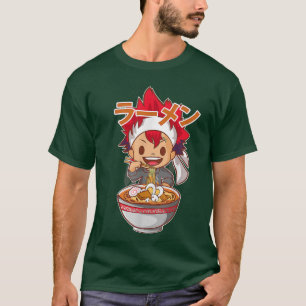 T-shirt Ramen Nourriture Guerres Anime, mignonne Anime Gar