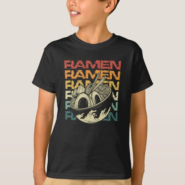 T-shirt Ramen rétro vintage (Devant)