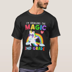 T-shirt Ramener La Magie À Des Filles De 2E Année Unicorn 