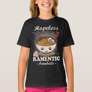 T-shirt Ramentic sans espoir Funny Romantic Ramen - Noir