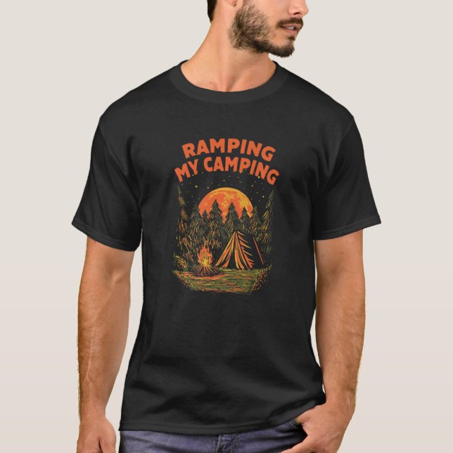 T-shirt Ramping My Camping Hiking (Devant)