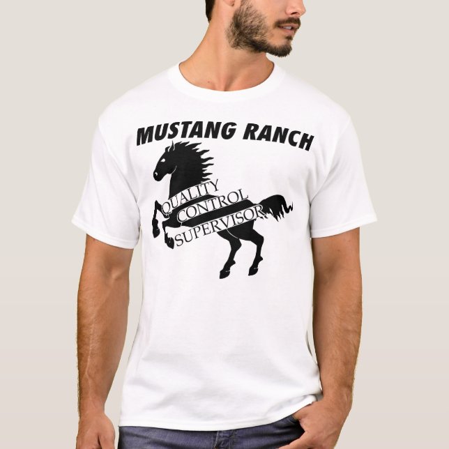 T-shirt Ranch de mustang - surveillant de contrôle de (Devant)
