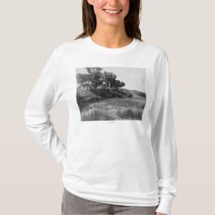 T-shirt Ranch de pièce en t de barre sur la photographie