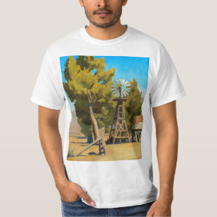 T-shirt Ranch Windmill, Carson, Nevada par Maynard Dixon