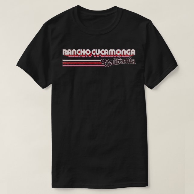 T-shirt Rancho Cucamonga CA City Stripes (Design devant)