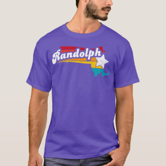 T-shirt Randolph Massachusetts Souvenir Vintage en détress