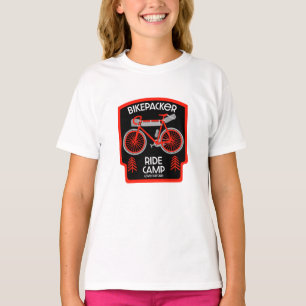 T-shirt Randonnée à vélo Randonnée sac au dos Tournée