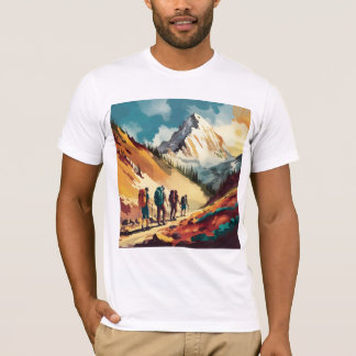 T-shirt Randonnée Aventure dans les montagnes
