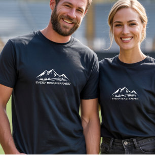 T-shirt Randonnée camping trekking humour blanc