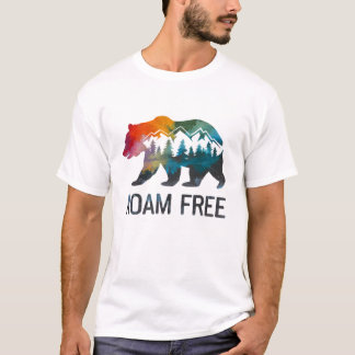 T-shirt Randonnée dans la forêt de l'ours libre