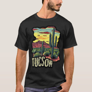 T-shirt Randonnée dans le désert de cactus à Tucson Arizon