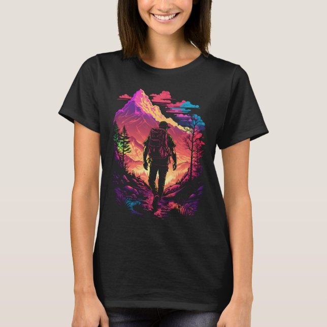 T-shirt Randonnée Dans Les Montagnes (Devant)
