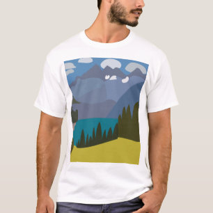 T-shirt Randonnée du lac des Alpes