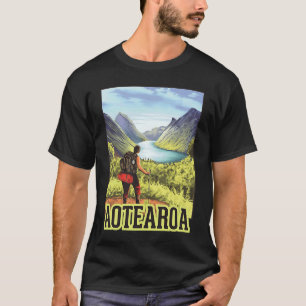 T-shirt Randonnée en Aotearoa retro routards voyage à New