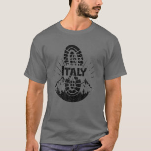 T-shirt Randonnée En Italie Vacances Hiker