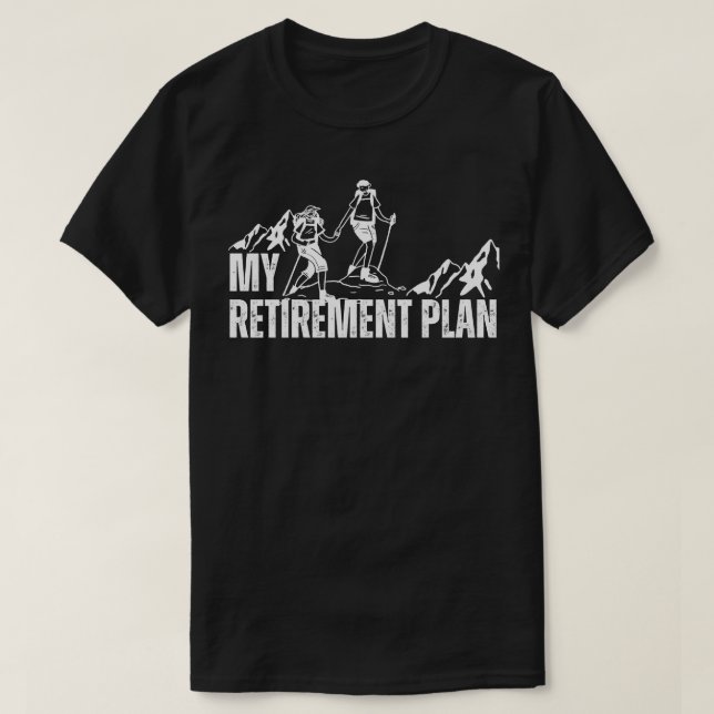T-shirt Randonnée Mon Régime De Retraite Est-Il drôle Rand (Design devant)