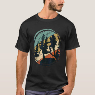 T-shirt Randonnée Nature Forêt Arbres Hiker Retro Mountain
