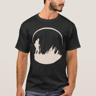 T-shirt Randonnée nocturne étoiles montagnes