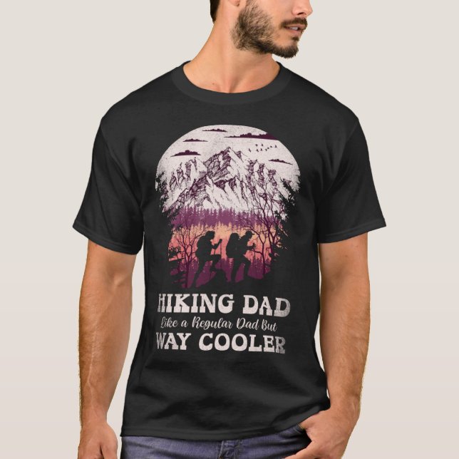 T-shirt Randonnée Papa Aime Régulièrement Mais De Façon Gl (Devant)
