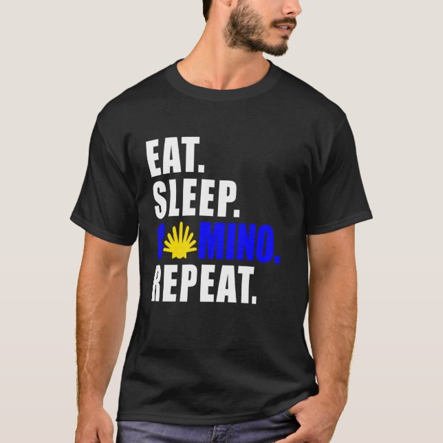 T-shirt Randonnée pédestre Camino De Santiago De Compostel (Devant)
