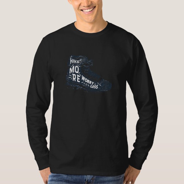 T-shirt Randonnée Plus Inquiète Moins (Devant)