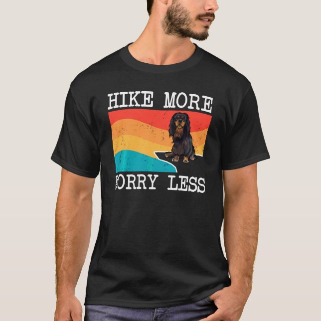 T-shirt Randonnée Plus Inquiète Moins Anglais Toy Spaniel  (Devant)