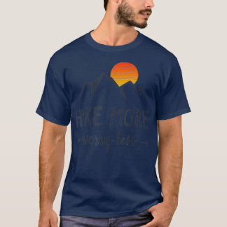 T-shirt Randonnée Plus Inquiète Moins Sunset Mountain Rand