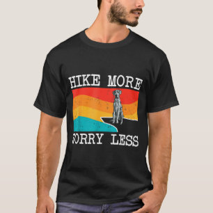 T-shirt Randonnée plus inquiétude moins graphique dane ble
