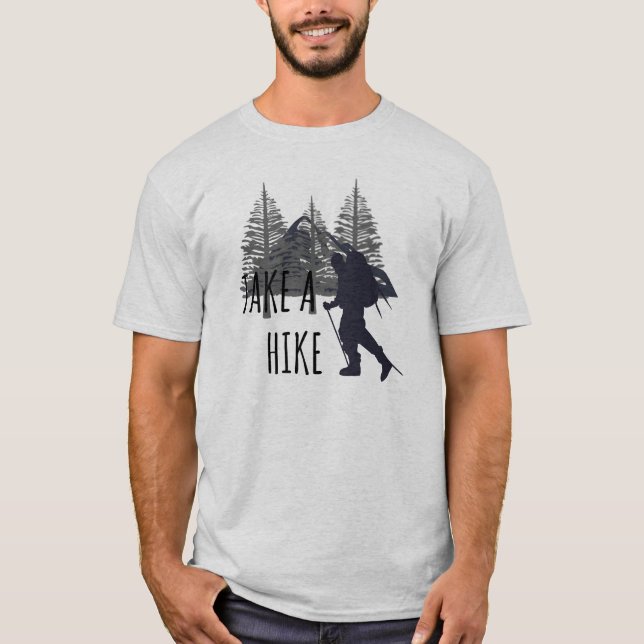 T-shirt Randonnée Randonnée Camping Nature Backpacking (Devant)
