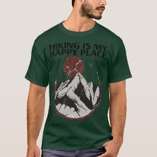 T-shirt Randonnée Randonnée Est Mon Happy Place 1