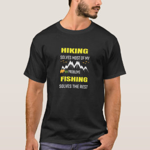 T-shirt Randonnée Résout La Plupart De Mes Problèmes La Pê