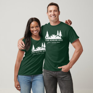 T-shirt Randonnée Slogan Personnalisé, Camping, Extérieur