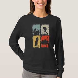 T-shirt Randonnée Vintage Hiker Randonnée extérieur