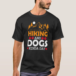 T-shirt Randonnées Chiens Hiker Animaux Aventure Montagnes
