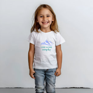 T-shirt Randonner plus, s'inquiéter moins - Embrassez l'ex