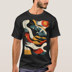 T-shirt Randonneur Artiste Sur L'Art Abstrait