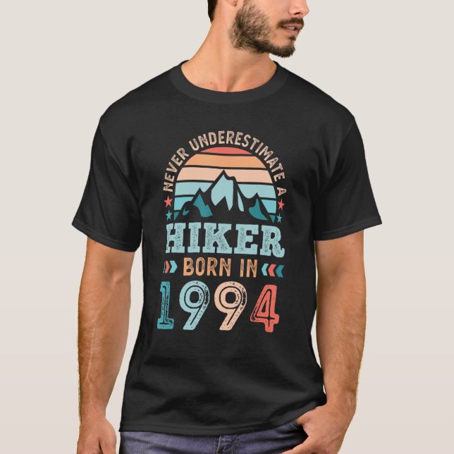 T-shirt Randonneur né en 1994 30e Randonnée d'anniversaire (Devant)