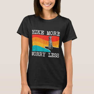T-shirt Randonnez plus, inquiétez-vous moins graphique ble