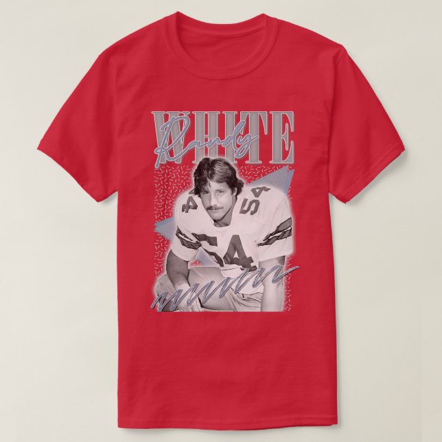 T-shirt Randy White Retro Ventilateur Cadeau Conception (Design devant)