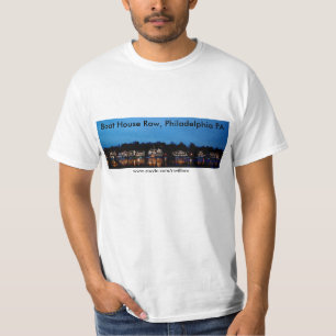 T-shirt Rangée de péniche, PA de Philadelphie - jour et