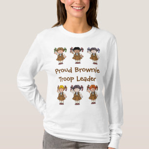 T-shirt Rangées fières de "brownie" du Chef de troupe de