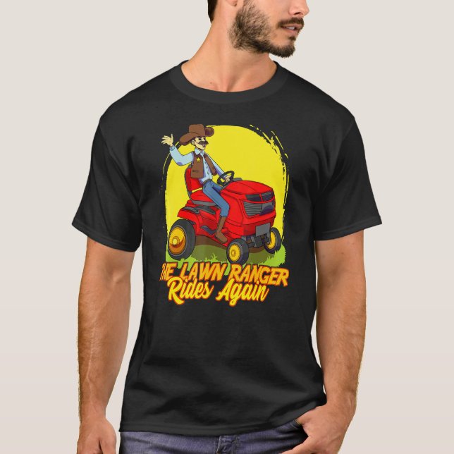 T-shirt Ranger de pelouse roule de nouveau Grass Mower Gar (Devant)