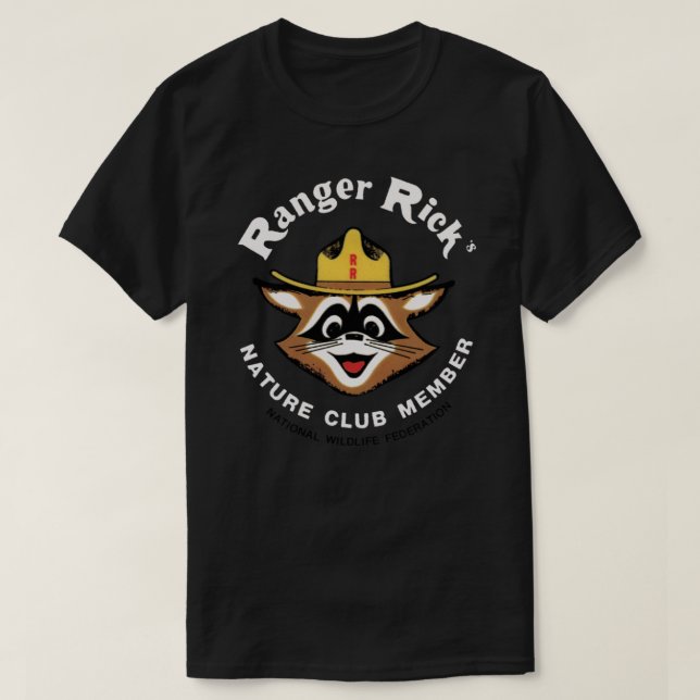 T-shirt Ranger Rick&x27 ; s Nature Club Insigne membre Vin (Design devant)