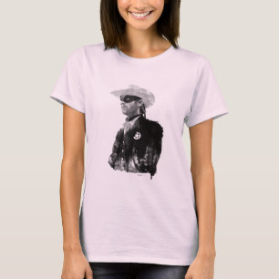 T-shirt Ranger solitaire John Reid - Noir et blanc