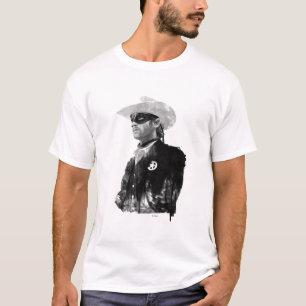 T-shirt Ranger solitaire John Reid - Noir et blanc