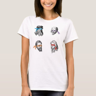T-shirt Raphael Michelagelo de Leonardo Donatello de Ninja