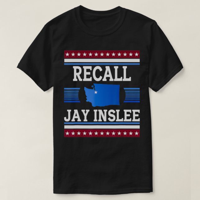 T-shirt Rappeler le gouverneur de l'État de Washington de  (Design devant)